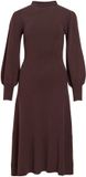 VILA Maxi-jurk VIAMARIA gebreid Lange mouw Col Effen Viscose M Vrouwen Herfst/Winter 2026