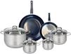 Fackelmann Set van 2 Koekenpannen 20 en 28 cm en 4 kookpotten 12, 14, 16 en 24 cm Elo Prima Brillant