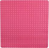 MSV Antislip Badmat – Douchmat voor Badkuip en Douche – Badkuip Mat met Antislip Onderzijde – Veilig en Comfortabel – Rubber – Fuchsia – Vierkant – 54 x 54 cm