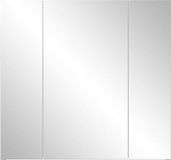 Merkloos / Sans marque Riva Spiegelkast badkamer Riva afmetingen 80 x 75 x 16 cm wit rookzilver 211040503
