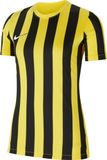 Nike Dames Short Sleeve Top W Nk Df Strp Dvsn Iv Jsy Ss, Tour Yellow/Zwart/Wit, CW3816-719, M