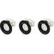 Sygonix SY-6417590 Lampe encastrée LED – Set de 3 pièces – LED GU10 – 3 W – Noir