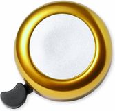 Merkloos / Sans marque Fietsbel Ring - metallic goud - Dia 5.5 cm - Aluminium - verstelbaar