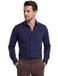 Seidensticker Overhemd donkerblauw Slim Fit lange mouw katoen