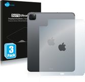 Savvies Screenprotector voor Apple iPad Pro 11" 2020 (Achterkant, 2. Gen.) - Folie Beschermfolie transparant 3 Stuks