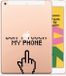 B2Ctelecom Apple iPad 10.2 Print Case Finger Don't Touch My Phone