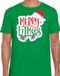 Bellatio Decorations Merry fitmas Kerstshirt / Kerst t-shirt groen voor heren - Kerstkleding / Christmas outfit XXL