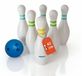 Elzusha - Set de bowling XXL pour enfants - 6 quilles et une boule - Quilles de 42 cm