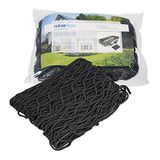 Relaxdays aanhangernet, voor het vervoeren en transporterenvan bagage,bagagenet, rekbaar tot 3x2 meter, zwart