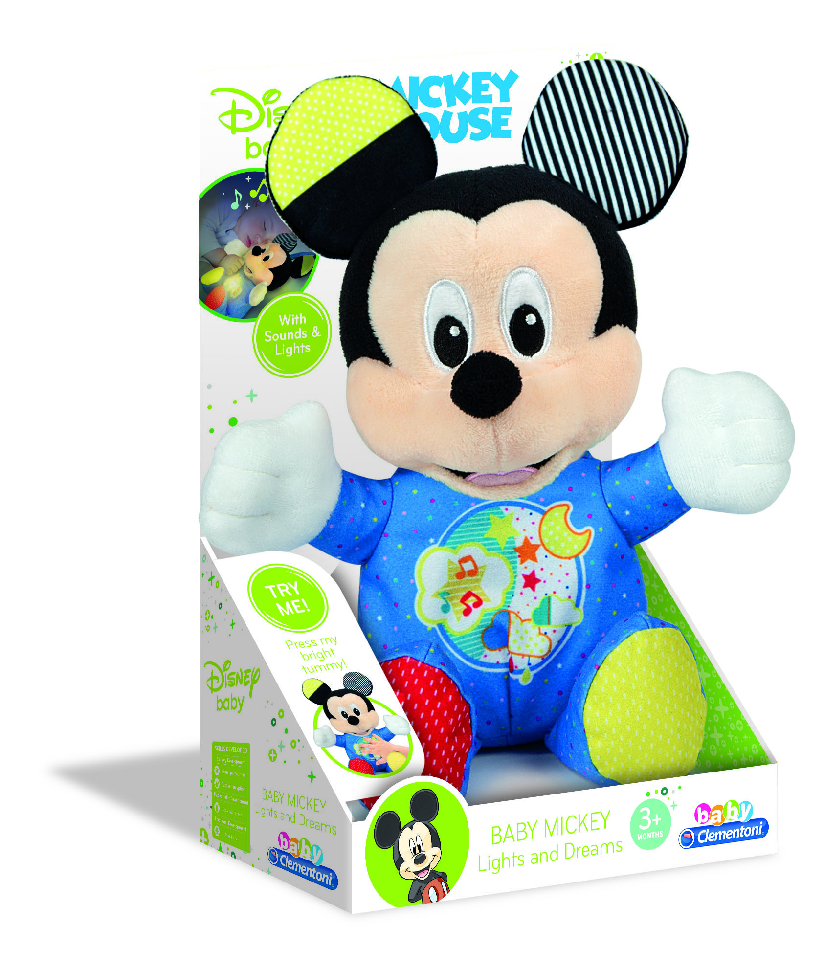 Clementoni Baby Mickey Lightin Plush