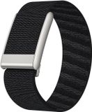 Strap-it Elastisch nylon bandje - geschikt voor de Whoop MG (zwart)