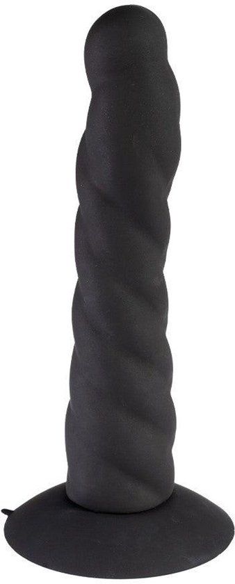 Rimba - Strap On Dildo - Verwisselbare Siliconen Dildo voor Strap-on met Zuignap - Zwart