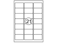 Quantore Etiket 63.5x38.1mm 2100stuks