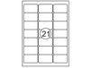 Quantore Etiket 63.5x38.1mm 2100stuks