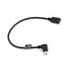 System-S Mini USB-kabel 90° rechts gehoekte hoekstekker naar mini USB aansluiting datakabel oplaadkabel 27 cm