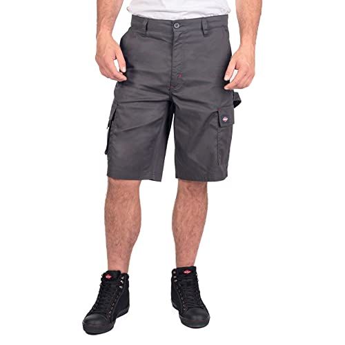 Lee Cooper LCSHO806 Men's Multi Pocket Work Safety Trousers Cargo Shorts - 42W
