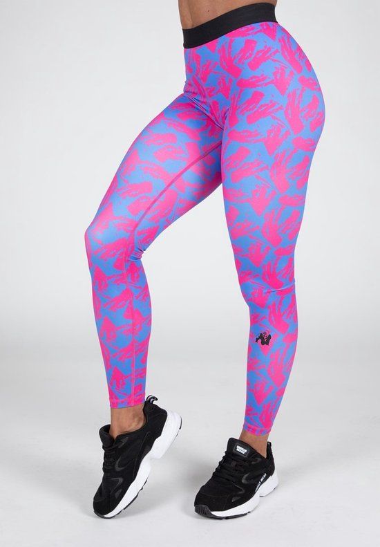 Gorilla Wear Colby Leggings - Blauw/Roze - S - Dames