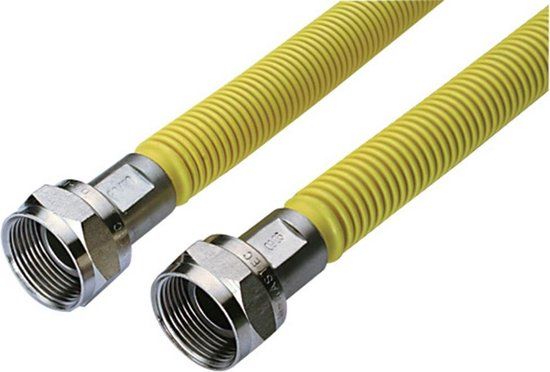 Raminex Gasslang 120cm RVS Ecoflex - 50 mbar - Wit