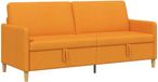 vidaXL Canapé avec rangement Jaune foncé 192 x 78 x 87 cm Polyester