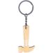 GRUSS & CO Sleutelhanger motief hamer | hanger van hout, hamertype, 10,4 cm, sleutelring | grappig cadeau, mannencadeau | 48959, Meerkleurig, 10,4 cm