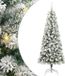 vidaXL Kunstmatige Kerstboom 180 cm Groen en Wit met 300 LED's