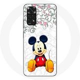 Maniacase Etui voor Xiaomi Redmi Note 11S 4G Mickey Mouse Bloemen Harten