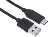 RS PRO USB-kabel, USBA/USB C, 2 m USB 2.0 zwart