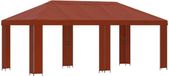 vidaXL Tuinpaviljoen 6 x 3 m Terracotta Polyester Staal 190 gsm