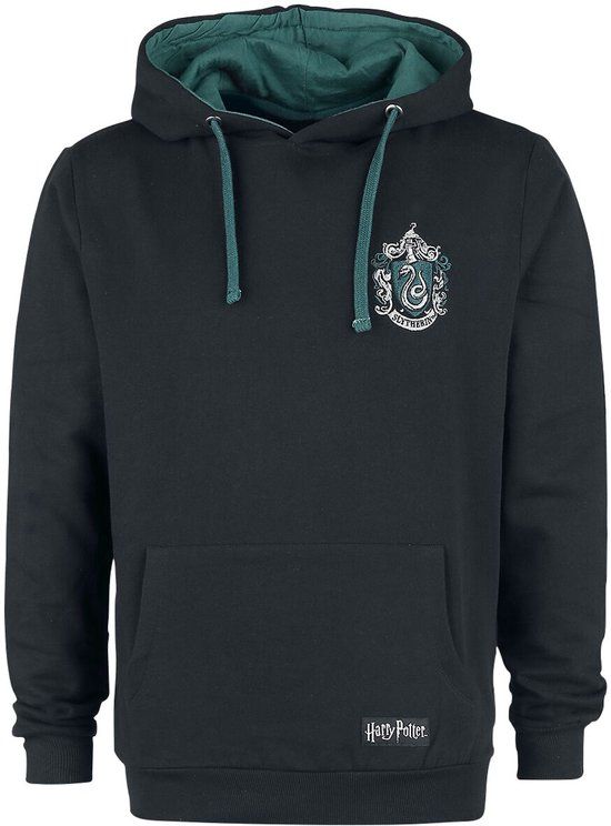 Harry Potter Slytherin Heren Trui met capuchon - zwart - S