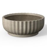 Kante Plantenbak, verweerd beton, 21" Dia x 8,3" H