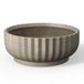 Kante Plantenbak, verweerd beton, 21" Dia x 8,3" H