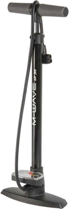 M-Wave Fietspomp Met Manometer Air Jet Staal Zwart