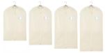 Sacs de rangement de vêtements avec fenêtre transparente, lot de 4
