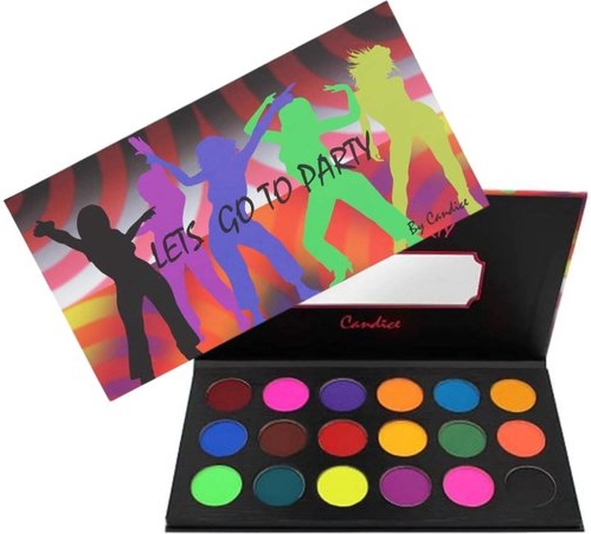 Candice Cosmetics - Let's Go To Play - Oogschaduw Palette - 18 kleuren - 21,6 g