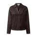 s.Oliver Curve top Plus Size - donkerbruin