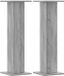 vidaXL Speakerstandaards - 2 stuks - 30x30x95 cm - Bewerkt hout - Grijs Sonoma
