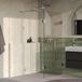 Brauer Void - Douche - Helder Glas - 100 x 200 cm - met Zijwand 40 cm - incl. Glascoating - PVD RVS-Kleurig Geborsteld