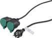 Q-Link Verlengkabel - 5m - Zwart - Rubber - Spatwaterdicht (IP44)