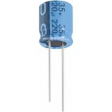 Jianghai ECR2APT220MFF350811 condensateur électrolytique radial câblé 3.5 mm 22 µF 100 V 20 % (Ø x h) 8 mm x 11.5 mm 1 pièce