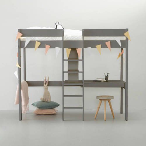 Stapelbed Robin (90x200 cm) - grijs