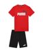 Puma ESS Jongens T-shirt en shorts set, B voor alle weersomstandigheden, rood, 140 EU