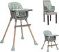 Lorelli Vanilla 3-in-1 kinderstoel, autostoeltje en wipstoel, 5-punts veiligheidsharnas, afneembare tafel, compact, geschikt vanaf 6 maanden