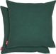 Blumtal Housse de coussin en chenille - Lot de 2 - Housse de coussin 40 x 40 cm - Vert botanique