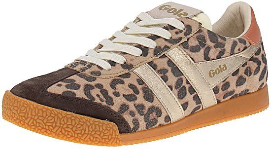 Gola Elan Safari - Damessneaker - Leopard-Mocha-Goud-Terracotta