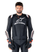 Alpinestars Veste En Cuir Missile V3 Ignition Noir Blanc, Taille: 52
