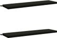 vidaXL - Coussins de banc - SOEST - 2 pièces - Noir - 150 x 40 x 5 cm