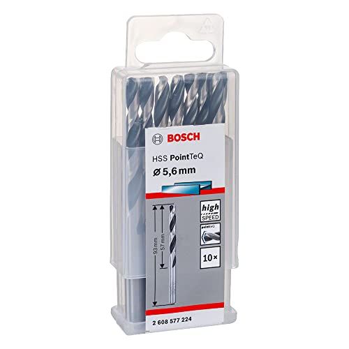 Bosch Professional HSS Spiraalboor PointTeQ - 5,6mm - 10 stuks