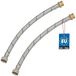 KOTARBAU® 2 Pièces - Tuyau de raccordement flexible 3/8"x3/8" - Tuyau de raccordement sanitaire 30 cm