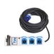 ProPlus Stekkerdoos voor tent/vouwwagen - 20 meter - 3 stopcontacten - MCCB en RCD - Neopreen kabel
