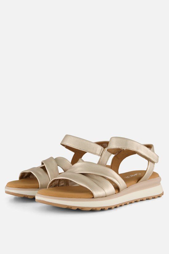 Gabor Sandalen Metallic goud Synthetisch